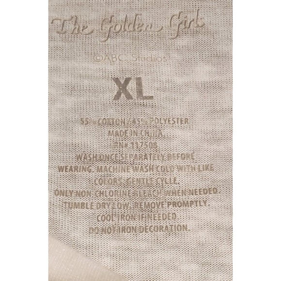 Golden Girls ABC Studios Women's T-shirt Lightweight Layering Piece Size XL - Picture 7 of 7